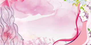 美发海报背景免抠