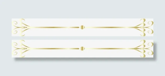 金色分割线免抠