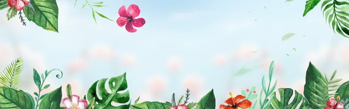 花草叶子化妆品美妆精油天猫背景图高清