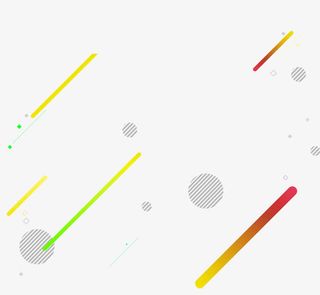 渐变几何节日装饰免抠