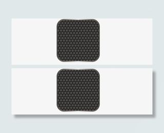 六边形金属条纹免抠