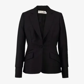 秋冬单排扣修身马海毛单西免抠