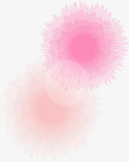 粉色开放礼花设计免抠