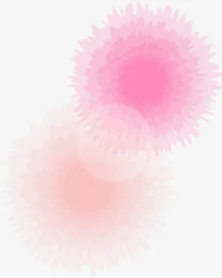 粉色开放礼花设计免抠