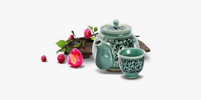 中国风茶道简约图片免抠
