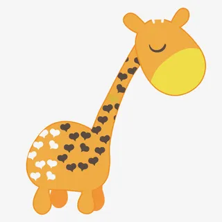 矢量卡通梅花鹿免抠