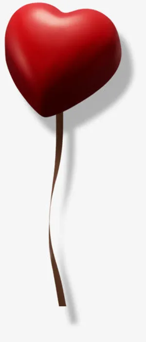 高清红色手绘爱心免抠