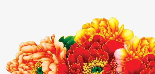 海报装饰花朵免抠