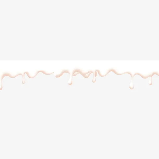 白色水滴滑落装饰图案免抠