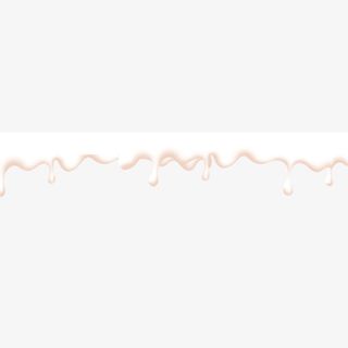 白色水滴滑落装饰图案免抠