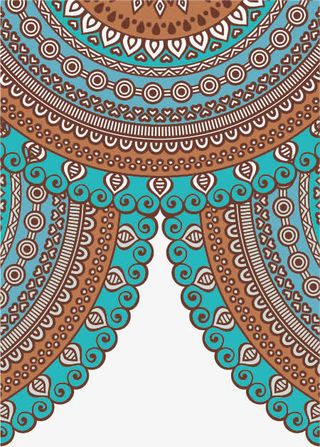 欧式复古底纹矢量免抠