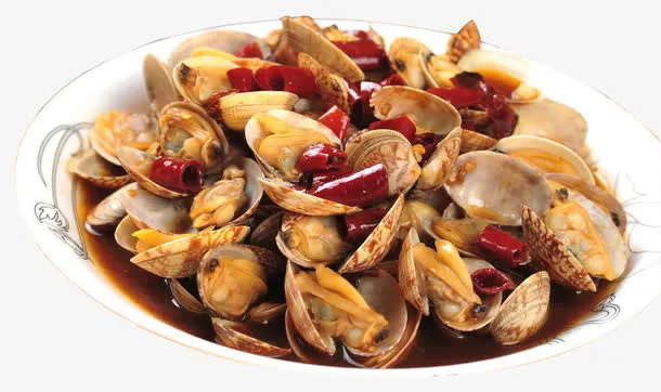 炒花甲美食免抠