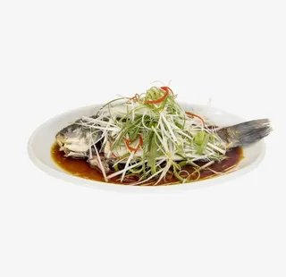 田园清蒸鲈鱼免抠