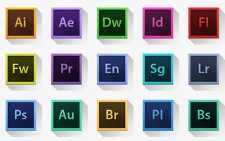 彩色立体软件图标免抠