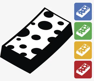 高密度海绵图标免抠