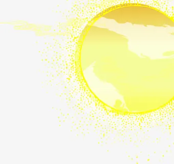 黄色月亮黄色祥云中秋免抠