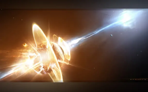 神秘光效宇宙壁纸免抠