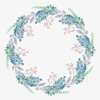 手绘卡通装饰花瓣花草装饰海报设免抠