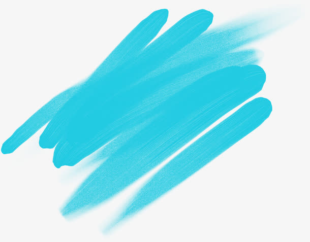 天蓝色涂料图案免抠