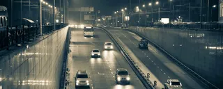 黑色渐变街道夜景背景高清