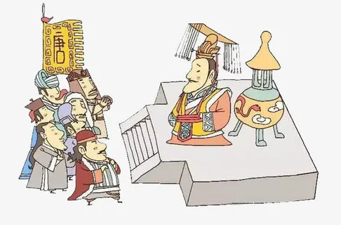 李世民朝堂卡通免抠