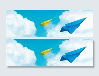 纸飞机背景高清