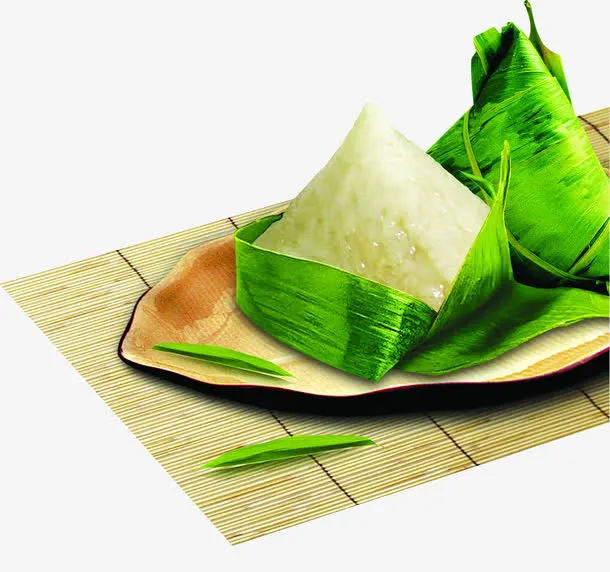 绿色粽子营养食物端午五月免抠