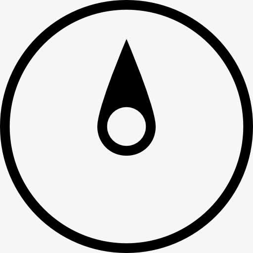 指南针指向北方图标免抠