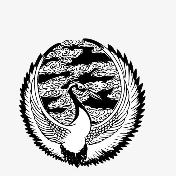白鹤亮翅免抠