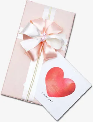 礼物盒子彩带情人节礼物免抠