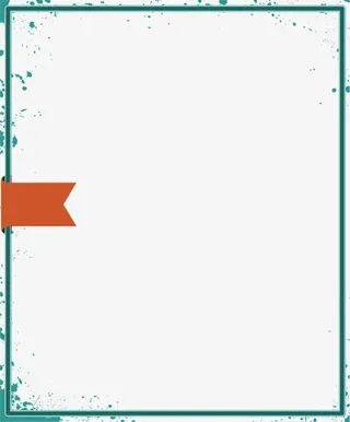 矢量蓝色边框免抠