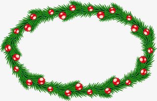 圣诞花环免抠