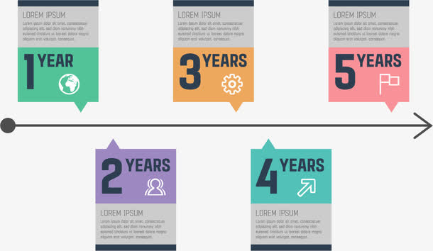 扁平时间轴免抠