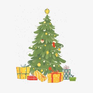 年圣诞节圣诞树免抠