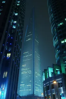夜晚摩天大楼海报背景 夜晚摩天大楼海报背景