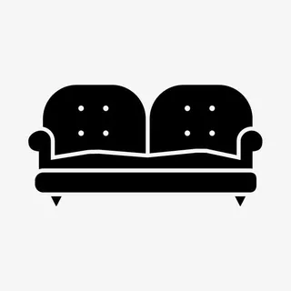 黑色的沙发免抠