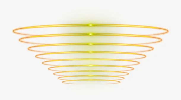 金色逐渐扩大光圈免抠