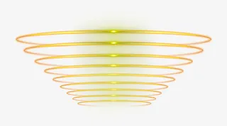 金色逐渐扩大光圈免抠