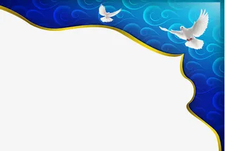 梦幻蓝色底纹免抠