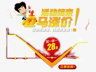 活动结束立马涨价免抠素材免抠
