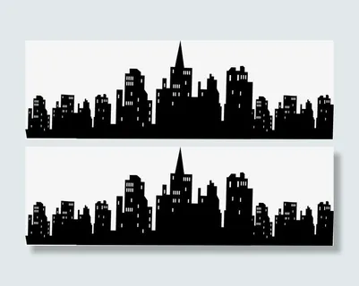 矢量手绘房子建筑图免抠