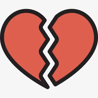 破碎的心图标免抠