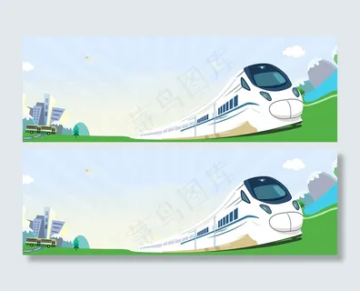 简约国庆出游季说走就走高铁banner高清