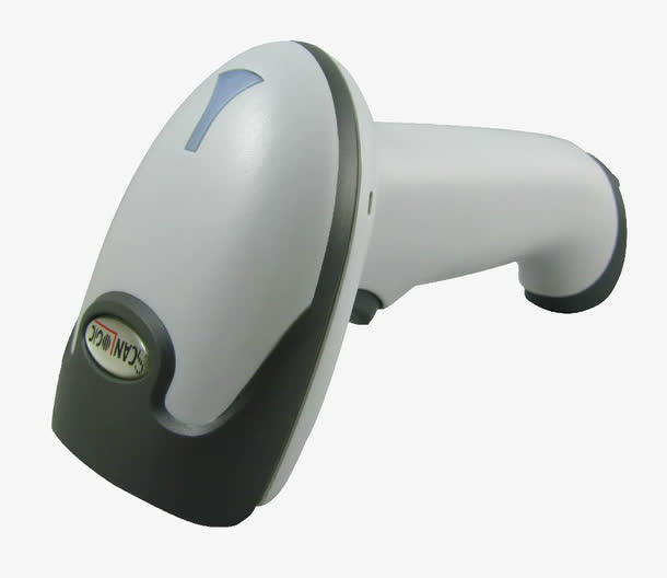 白灰色扫描仪免抠