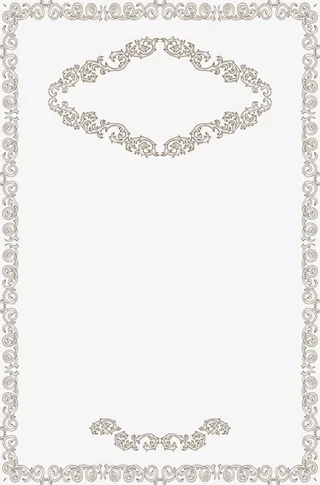 碎花纹边框banna免抠