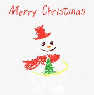 儿童粉笔绘画免抠