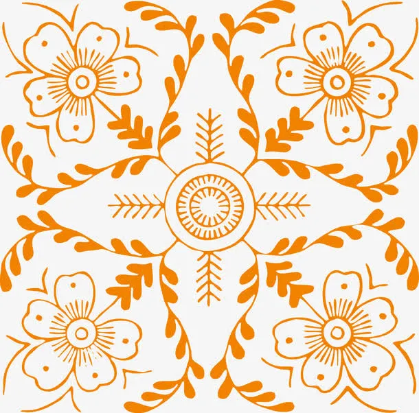 矢量壁纸花形状免抠