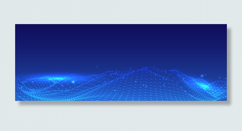 光效流动粒子banner科技背景高清