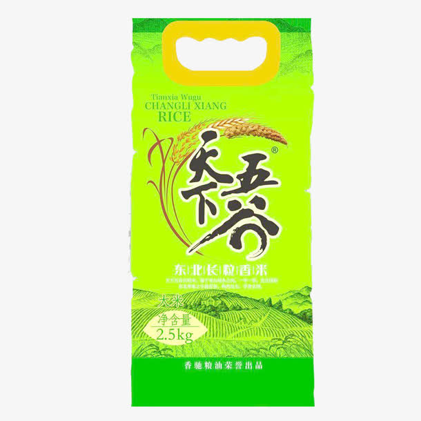 天下五谷绿色包装免抠