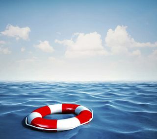 海洋海水救生圈大海汪洋免抠